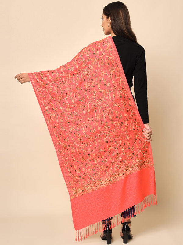 Women khushnuma Embroidered Stole (Size 71X203 CM)