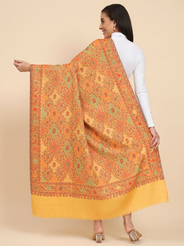 Women’s Nashaat Melange Kaani Wool Shawl (Size 101X203 CM)