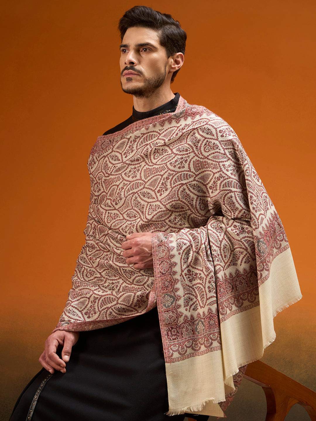 Men Shahi Jaal Jamawar Shawl