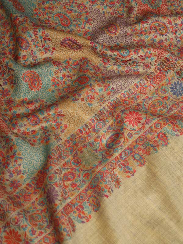 Women’s Nashaat Melange Kaani Wool Shawl (Size 101X203 CM)