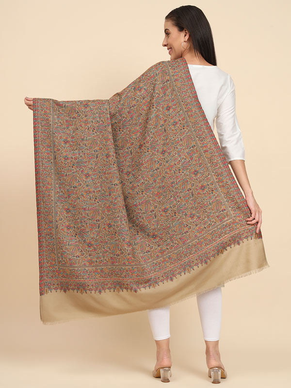 Women Gul-e-meher Kaani Wool Shawl (Size 101X203 CM)