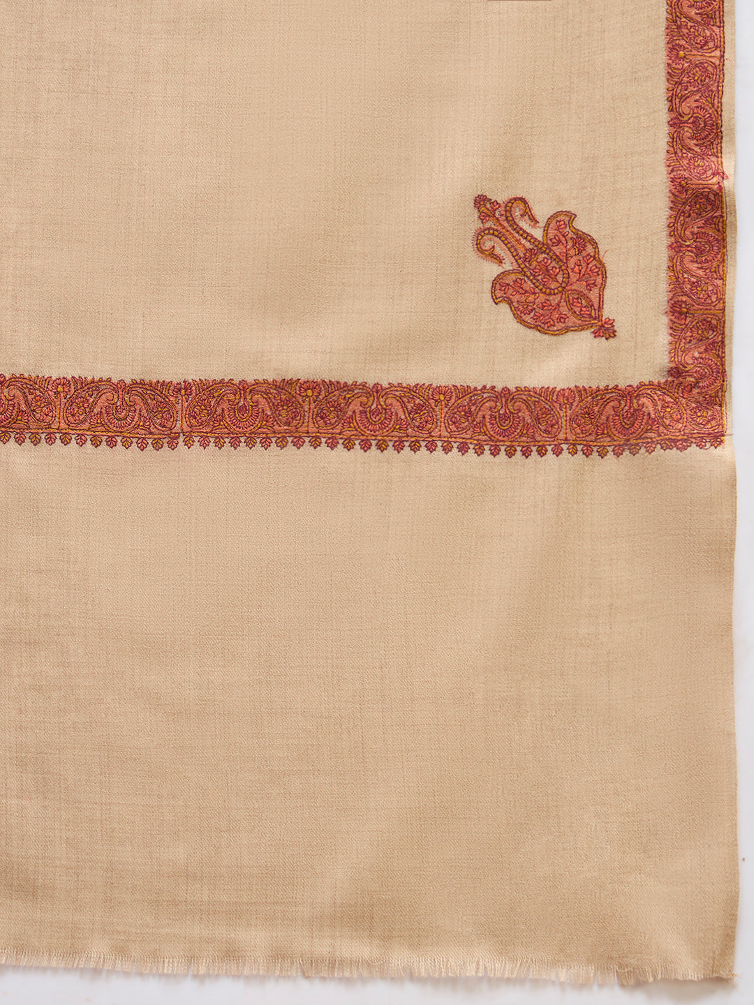 Men kashida Kingri Embroidered Lohi Shawl