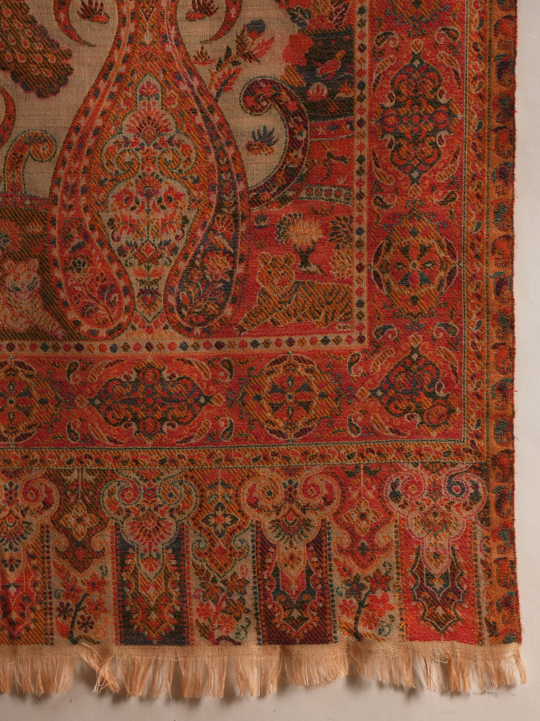 Women Royal gulistan Kaani Wool Blend Kashmiri Shawl
