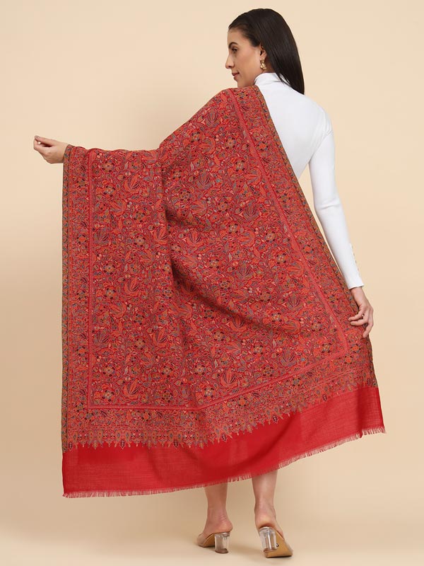 Women  Gul-e-meher Kaani Wool Shawl (Size 101X203 CM)