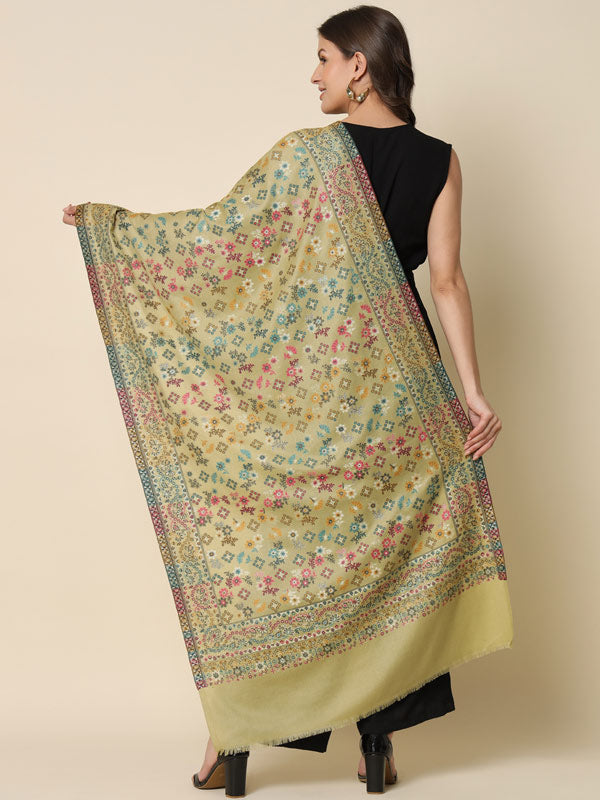 Pashmoda Women's Kaani Woven Design Stole (Size : 71X203 CM)