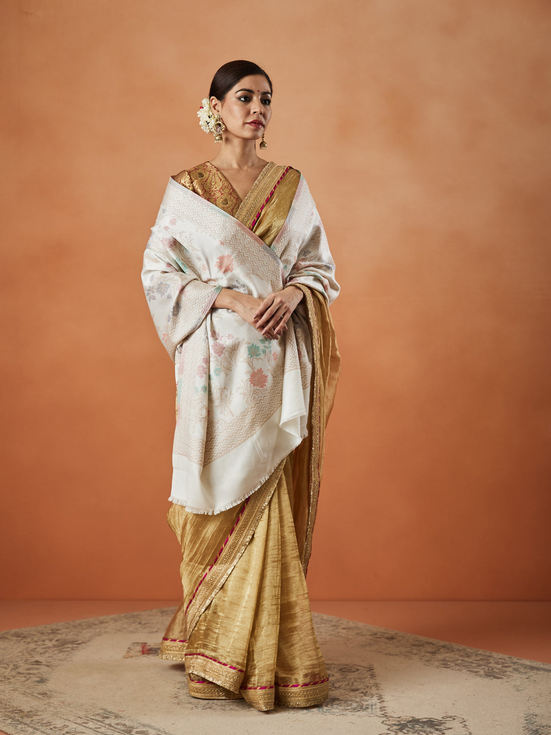 Pashmoda Women Nayab Kaani Stole (Size:  71X203 CM)