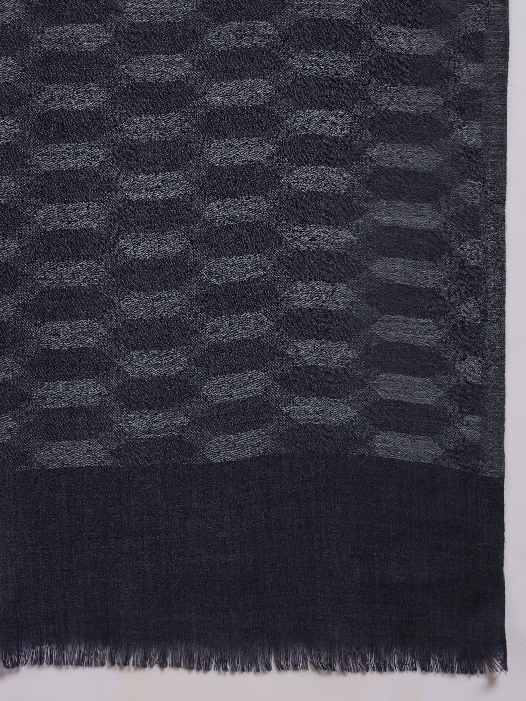 Men Kavya Ikat 100% Pure Wool Checkered Stole