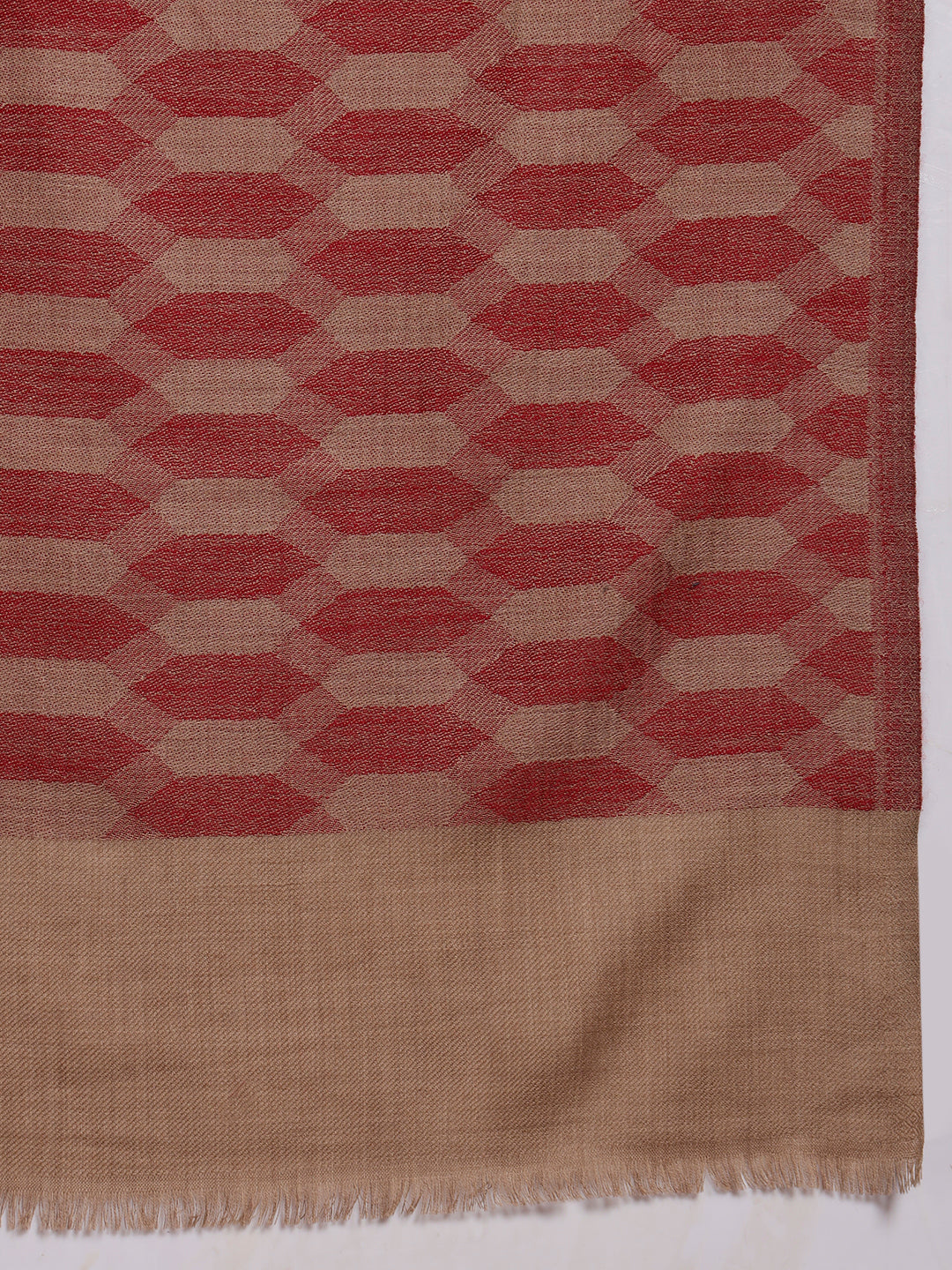 Men Kavya Ikat 100% Pure Wool Checkered Stole