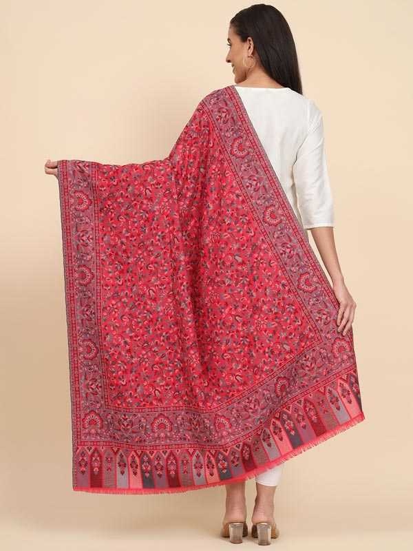 Women Dastaan Woven Design Jamawar Shawl (Size 101X203 CM)