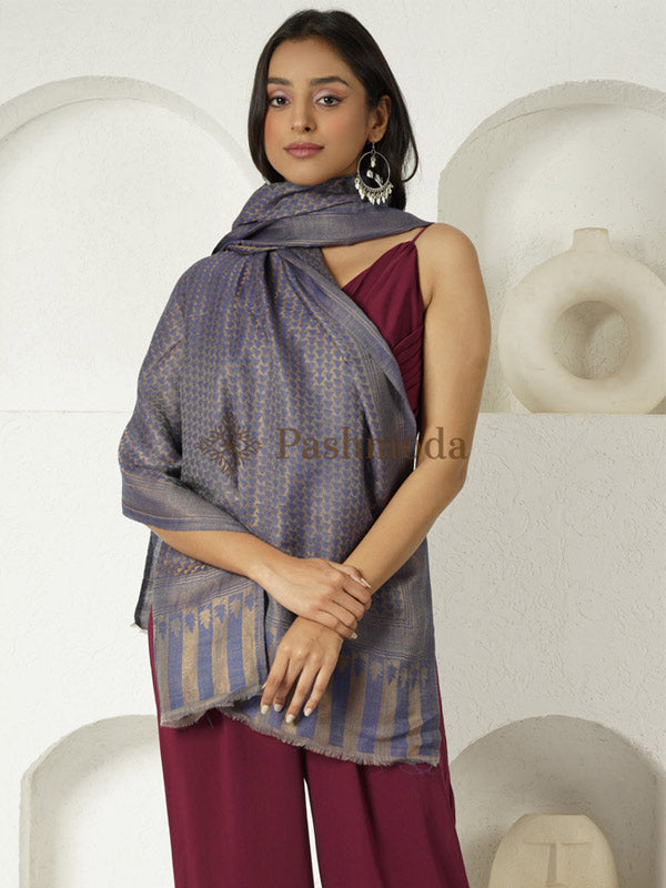 Women's Aarzoo Fine Pashmina Wool Blend Stole (Size : 71X203 CM)