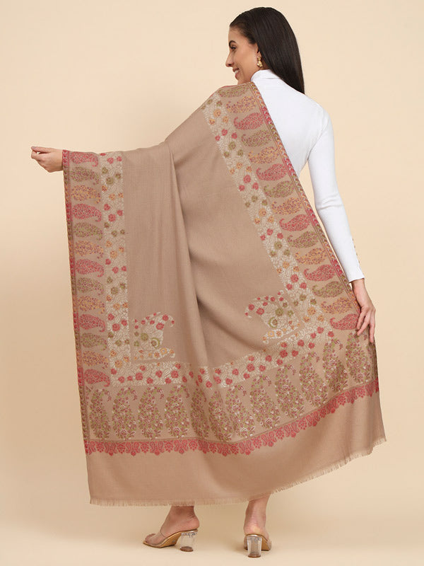 Women Shalimaar Kaani Wool Shawl (Size 101X203 CM)