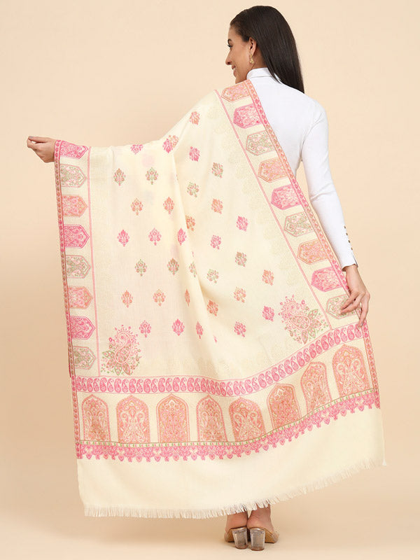 Women Dilbar Kaani Wool Shawl (Size 101X203 CM)