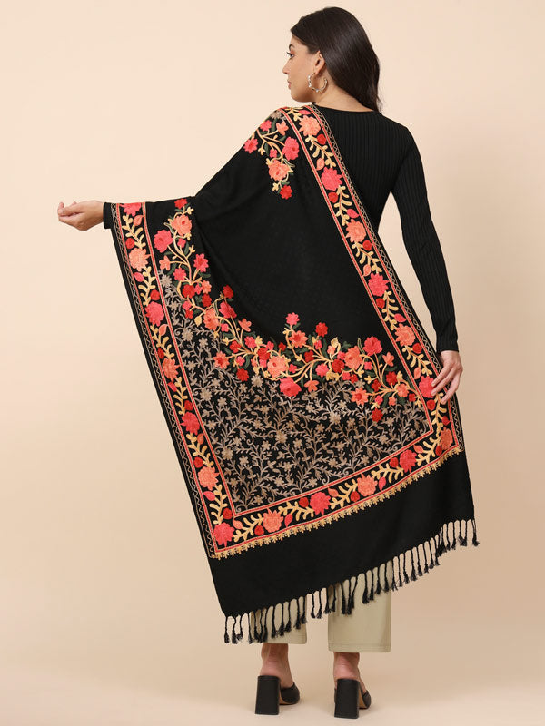 Women’s Murshid Aari Embroidered Stole(Size 71X203 CM)