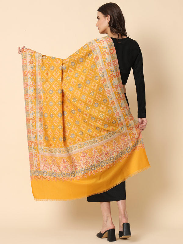 Women's Chaman Kaani Woven Design Shawl (Size: 101 X 203 Cms)