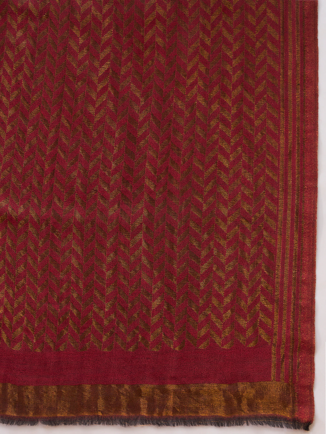 Women Heritage chevron Zari Stole