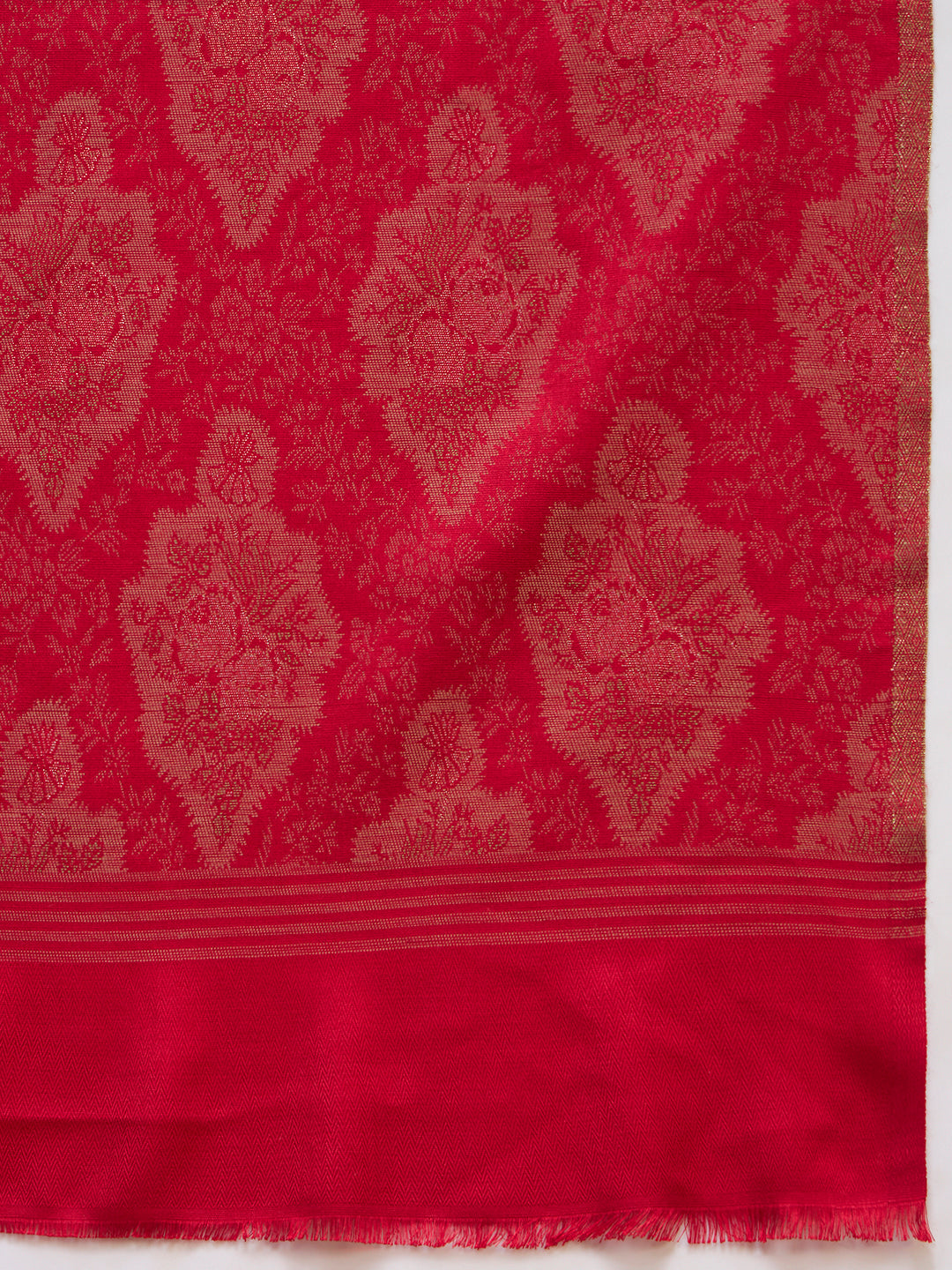 Pashmoda  Imperial Royal brocade Stole for Women, Wool Blend Pashmina Style Shawl Wrap, Traditional Kashmiri Jamawar Woven Design, Luxury Evening & Festive Scarf (28 x 80 Inches)