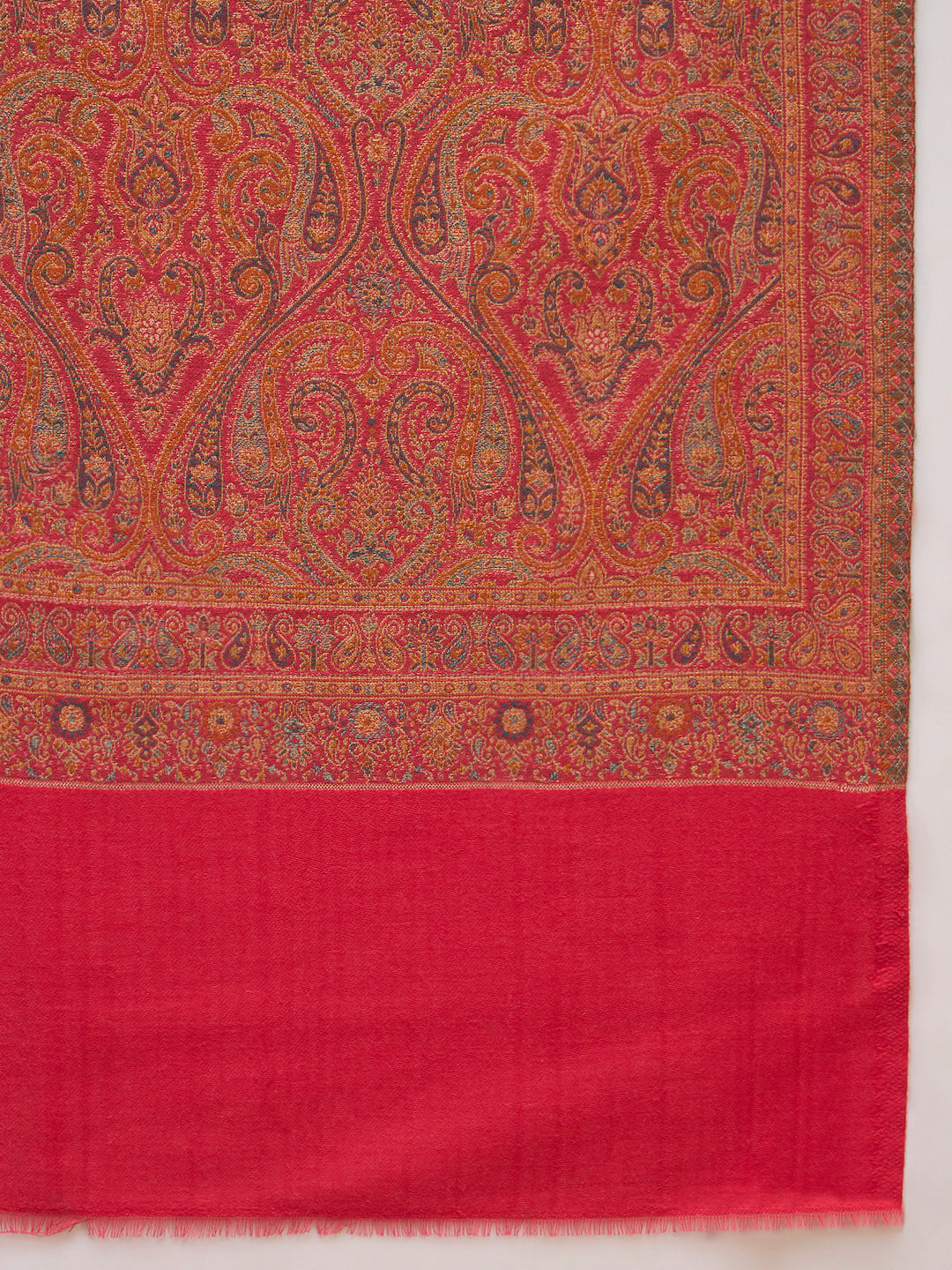 Pashmoda Women Regalis Zari Reversible Kaani Fine Wool Shawl, Shawl, Scarf, Heritage Kashmiri Pashmina Stole, Evening Wrap (Size 40X80 inches)