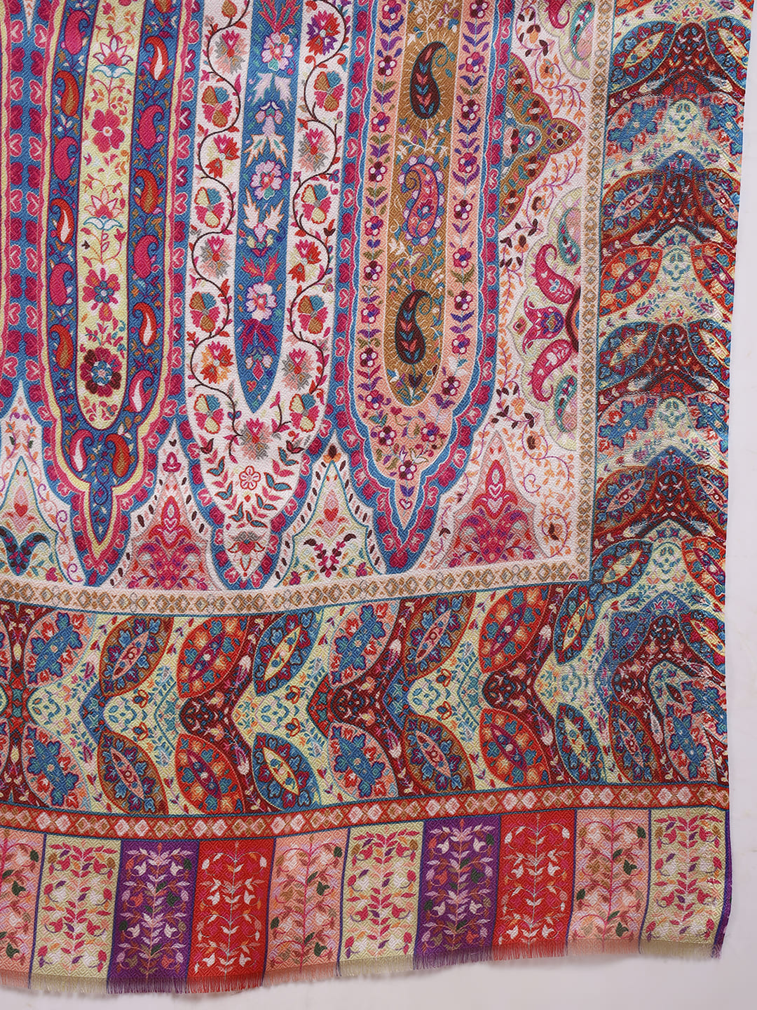 Pashmoda Women Royal Embers Fine Soft Bamboo Fibre Stole (Size: 71x203 CM)