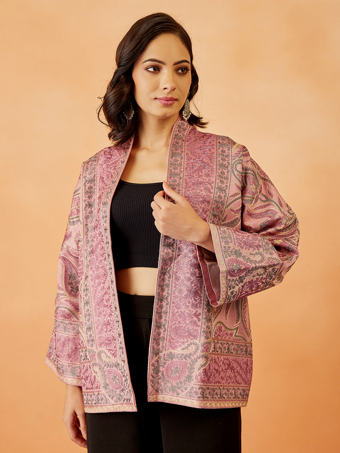 Kalamkari Embroidered Cape