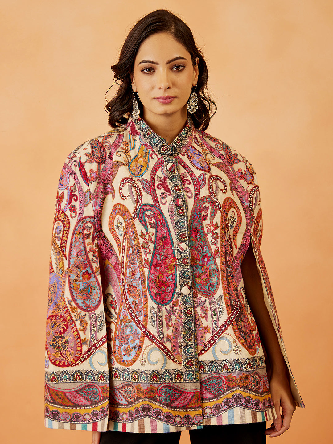 Kalamkari Embroidered Cape