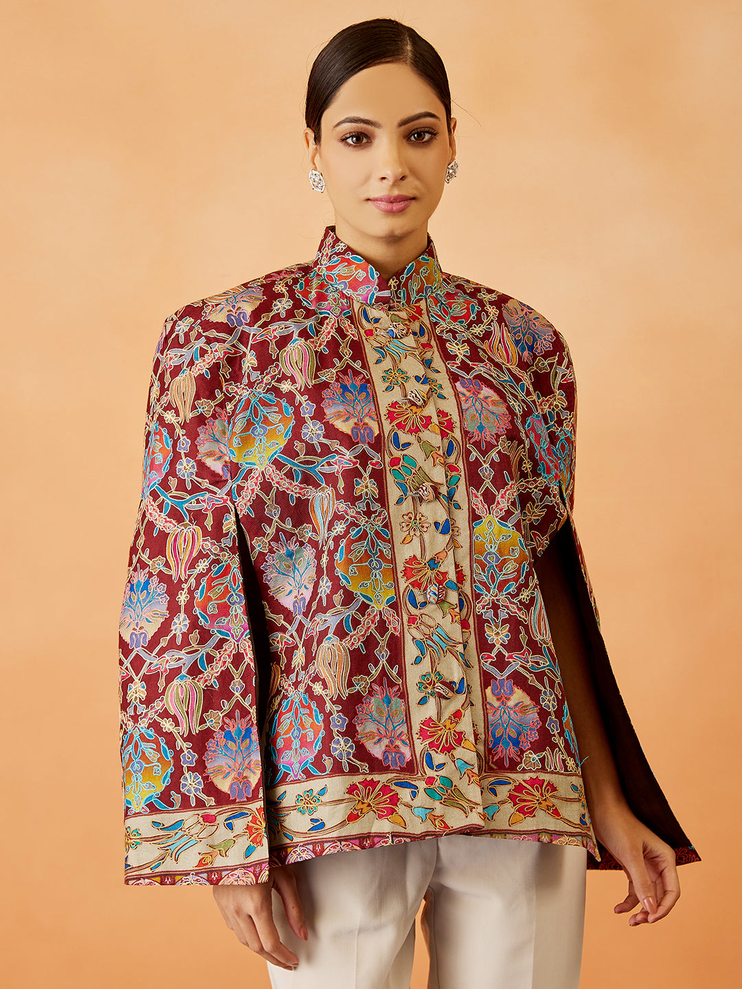 Kalamkari Embroidered Cape