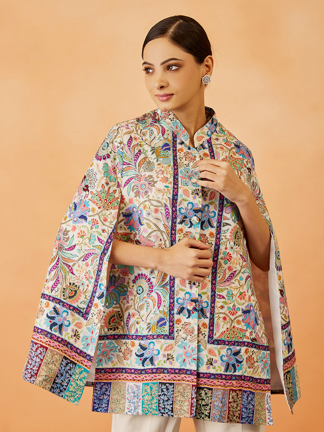 Kalamkari Embroidered Cape