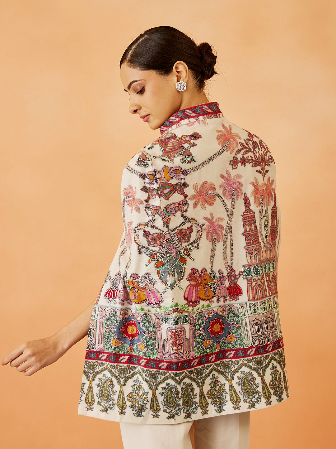 Kalamkari Embroidered Cape