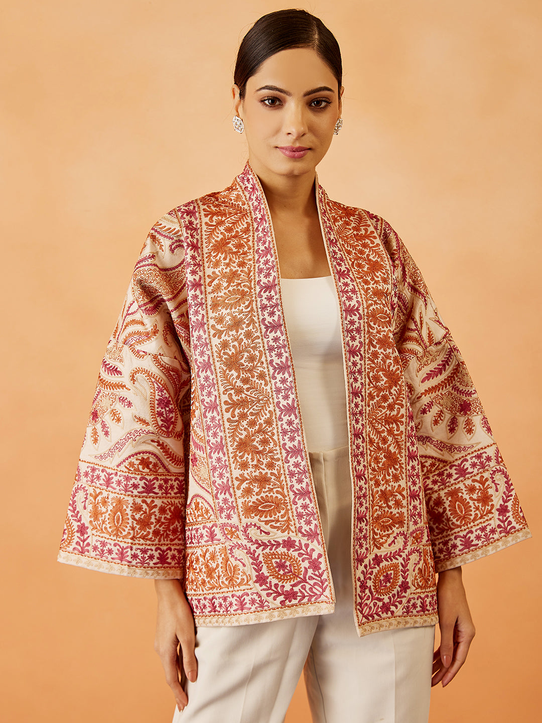 Kalamkari Embroidered Cape