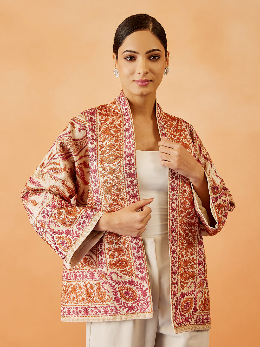 Kalamkari Embroidered Cape