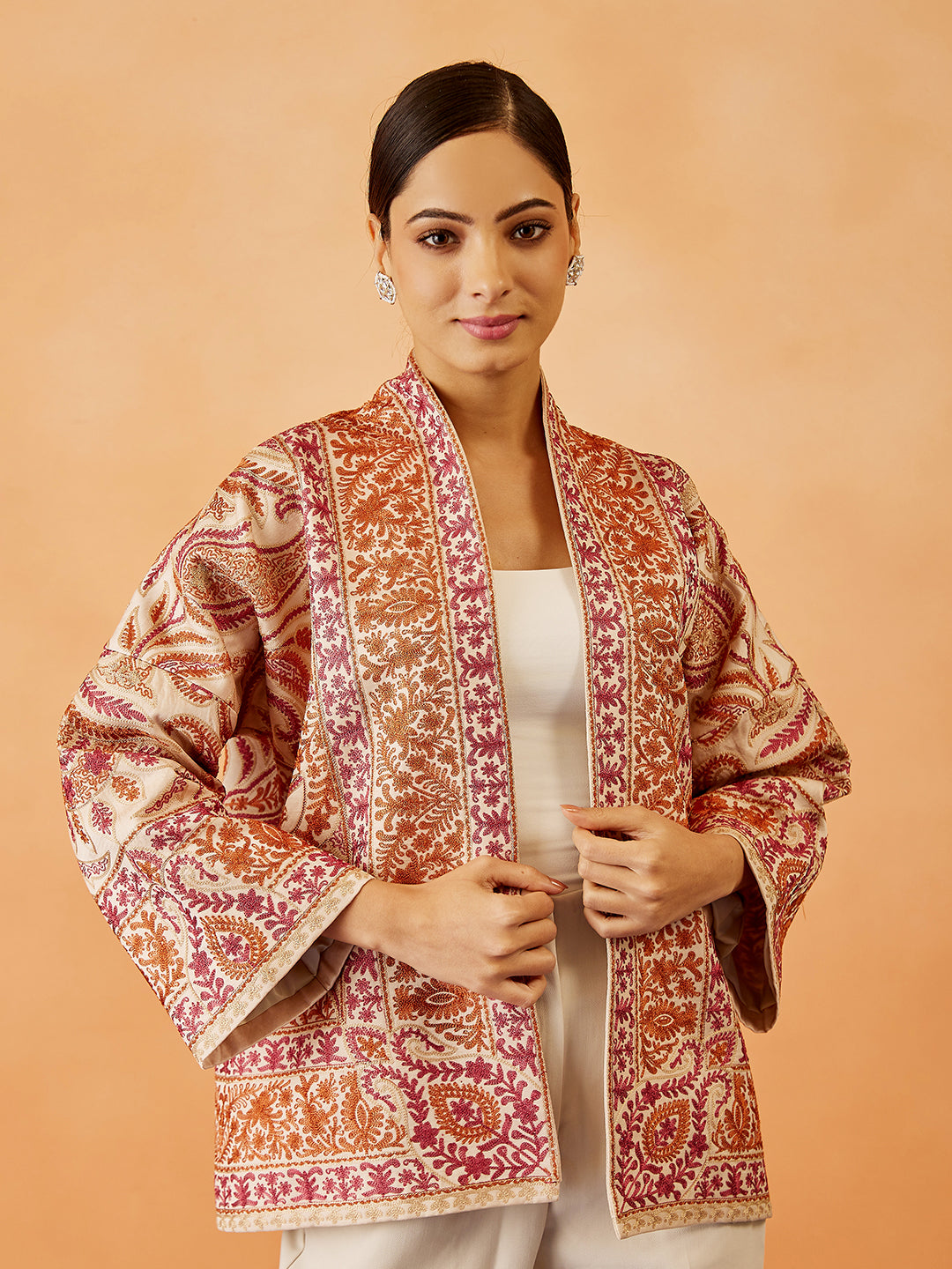 Kalamkari Embroidered Cape