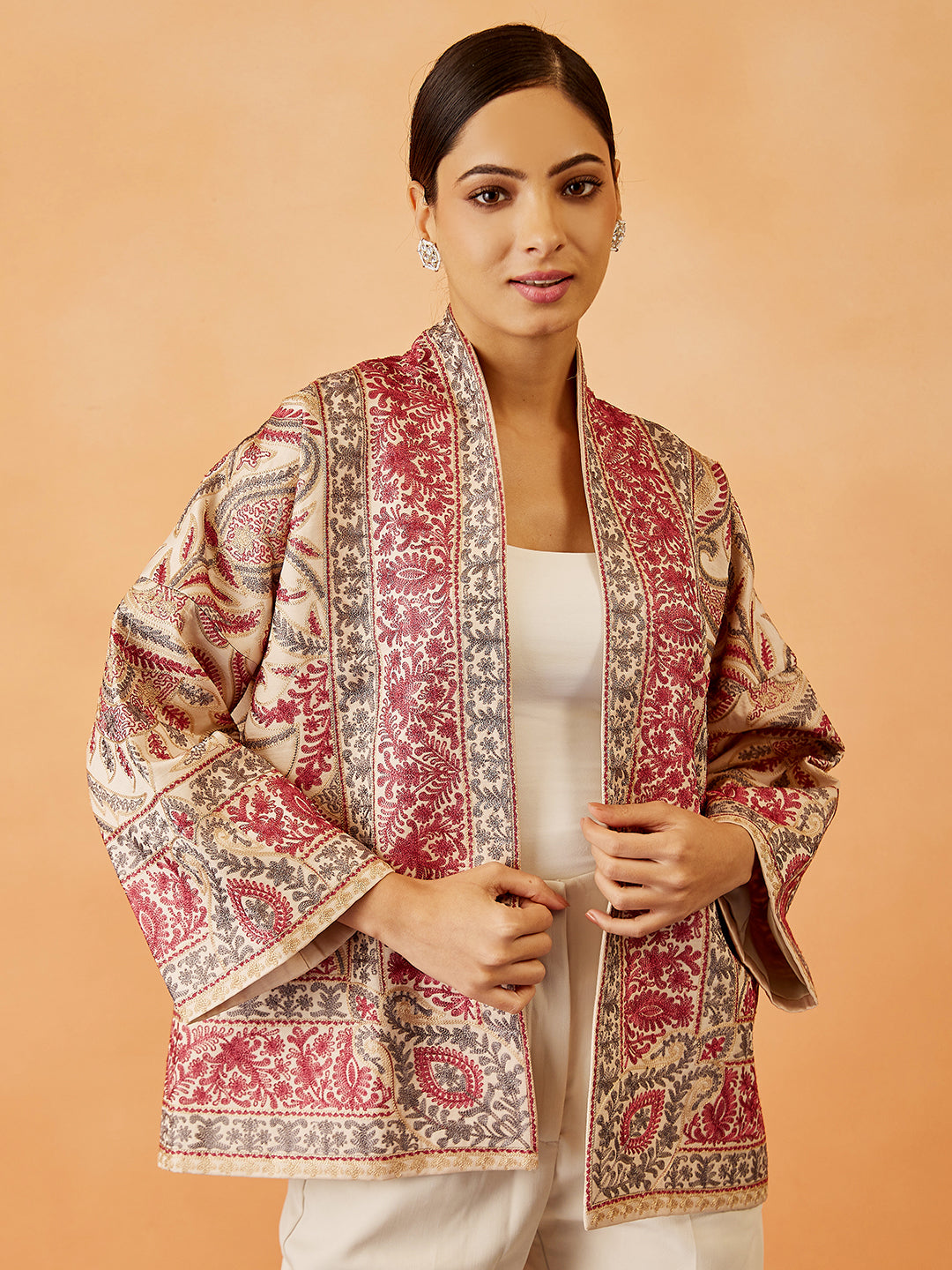 Kalamkari Embroidered Cape