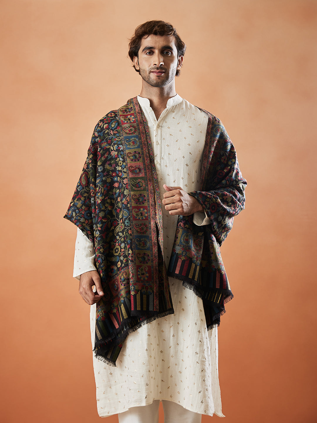 Mens Kaani Shawl (Size: 101x203 Cm)