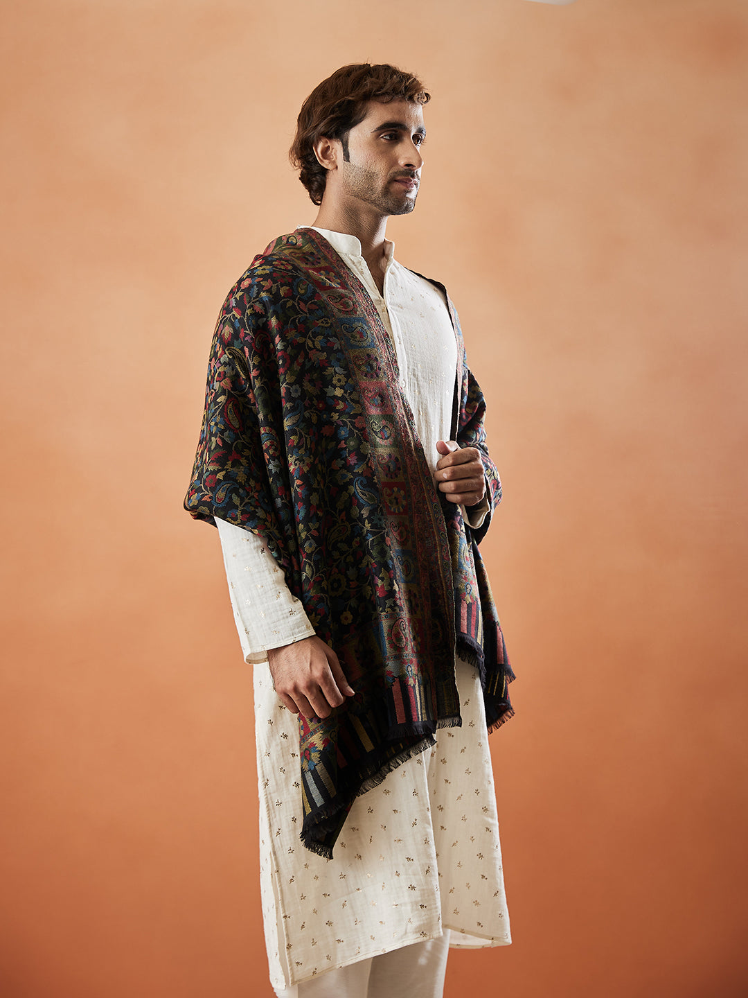 Mens Kaani Shawl (Size: 101x203 Cm)