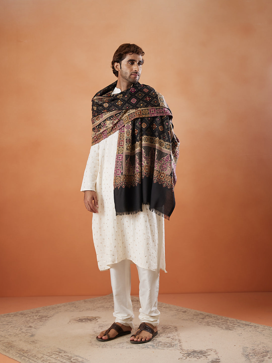 Men Jamawar Shawl (Size: 101x203 Cm)