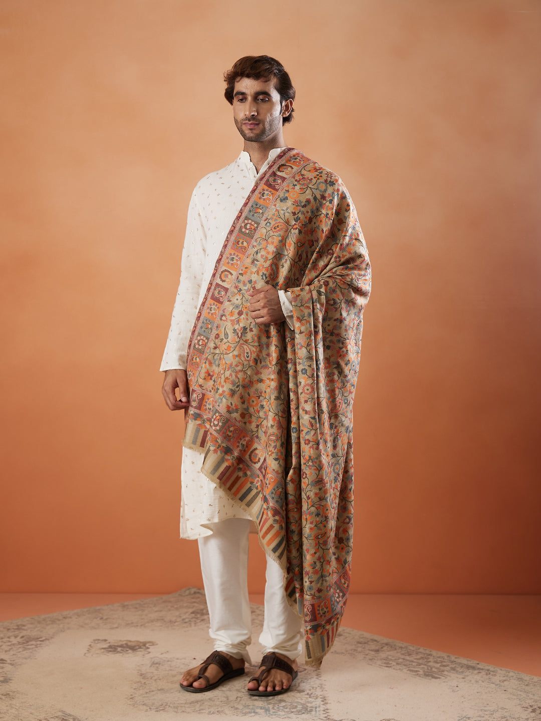 Mens Kaani Shawl (Size: 101x203 Cm)