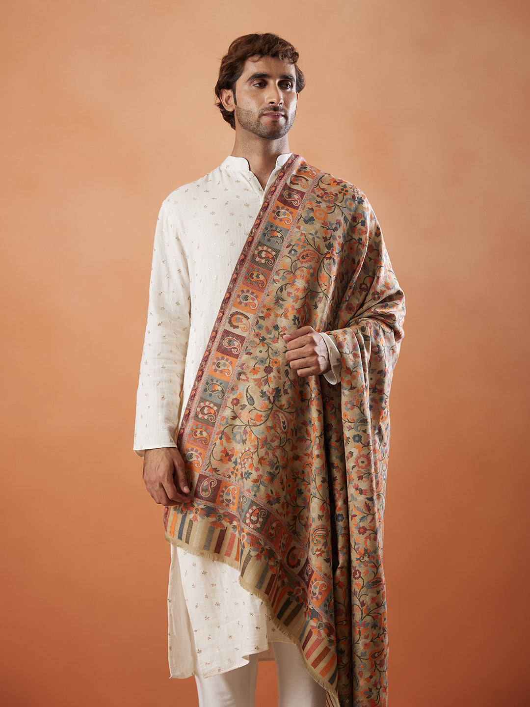 Mens Kaani Shawl (Size: 101x203 Cm)