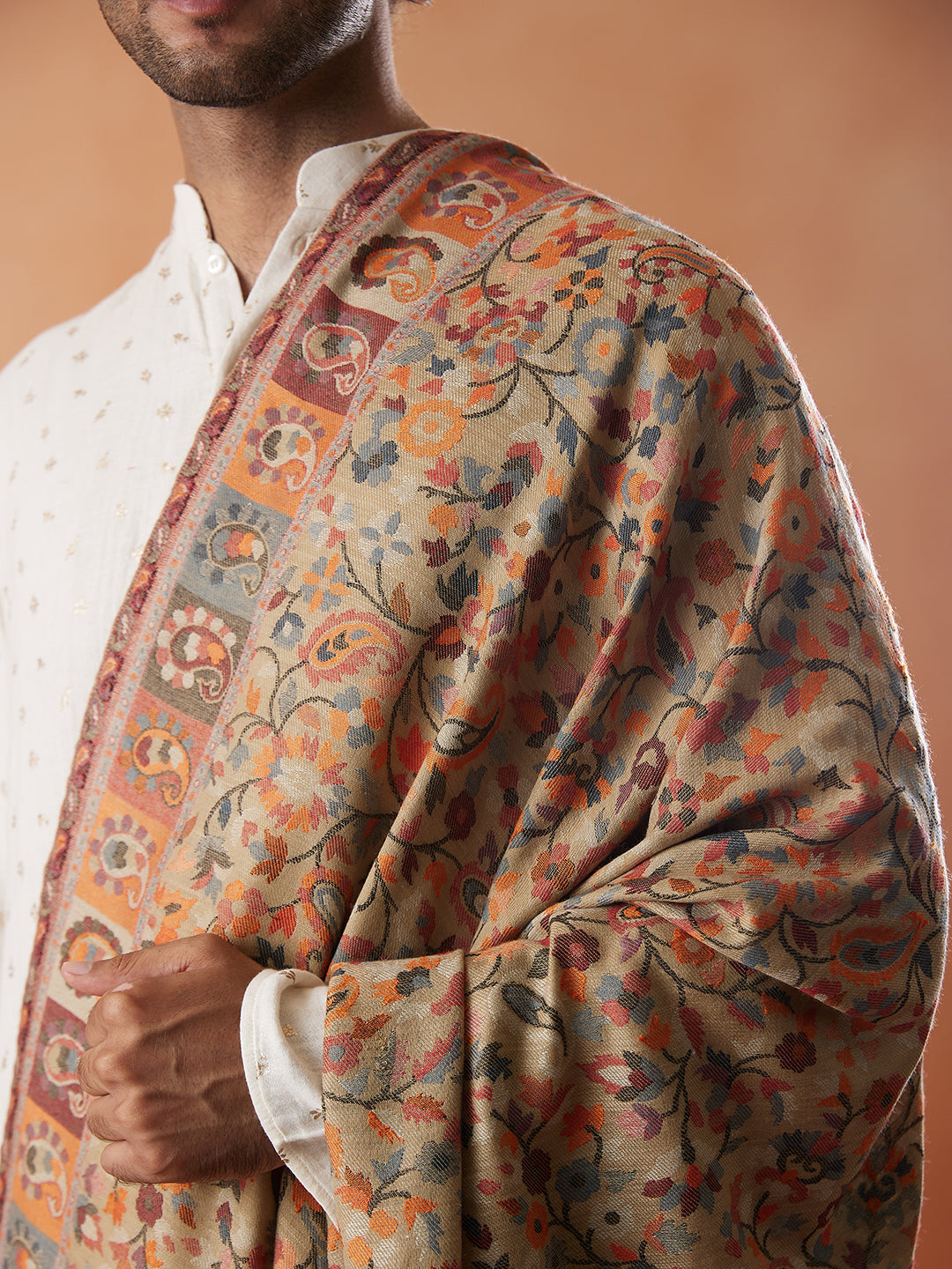 Mens Kaani Shawl (Size: 101x203 Cm)