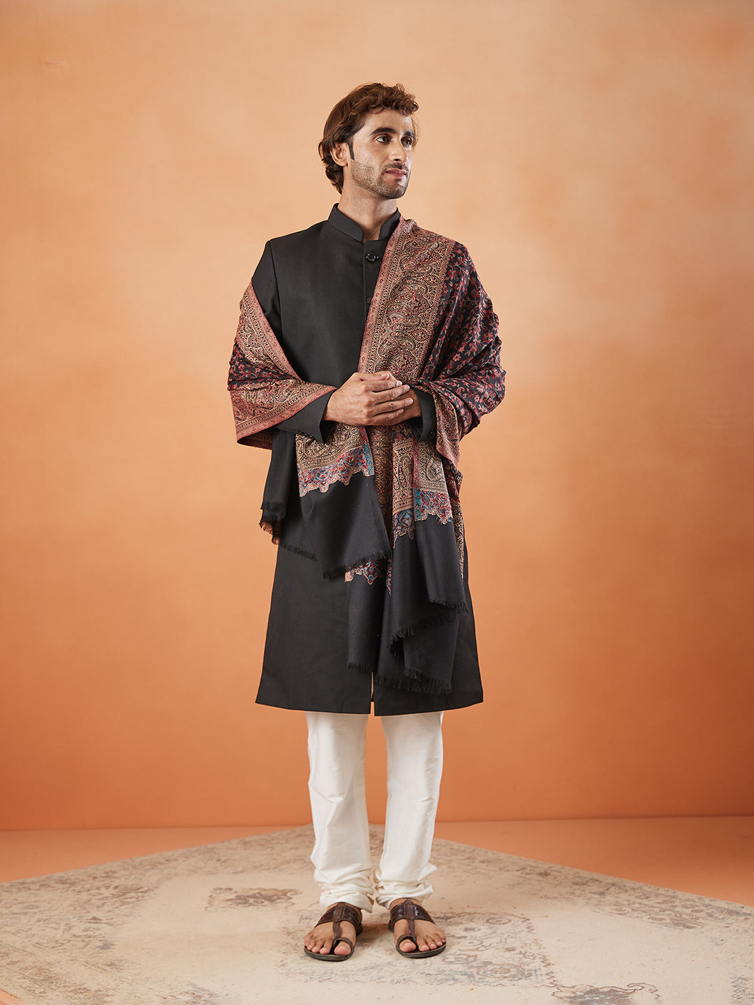 Men Jamawar Shawl (Size: 101x203 Cm)