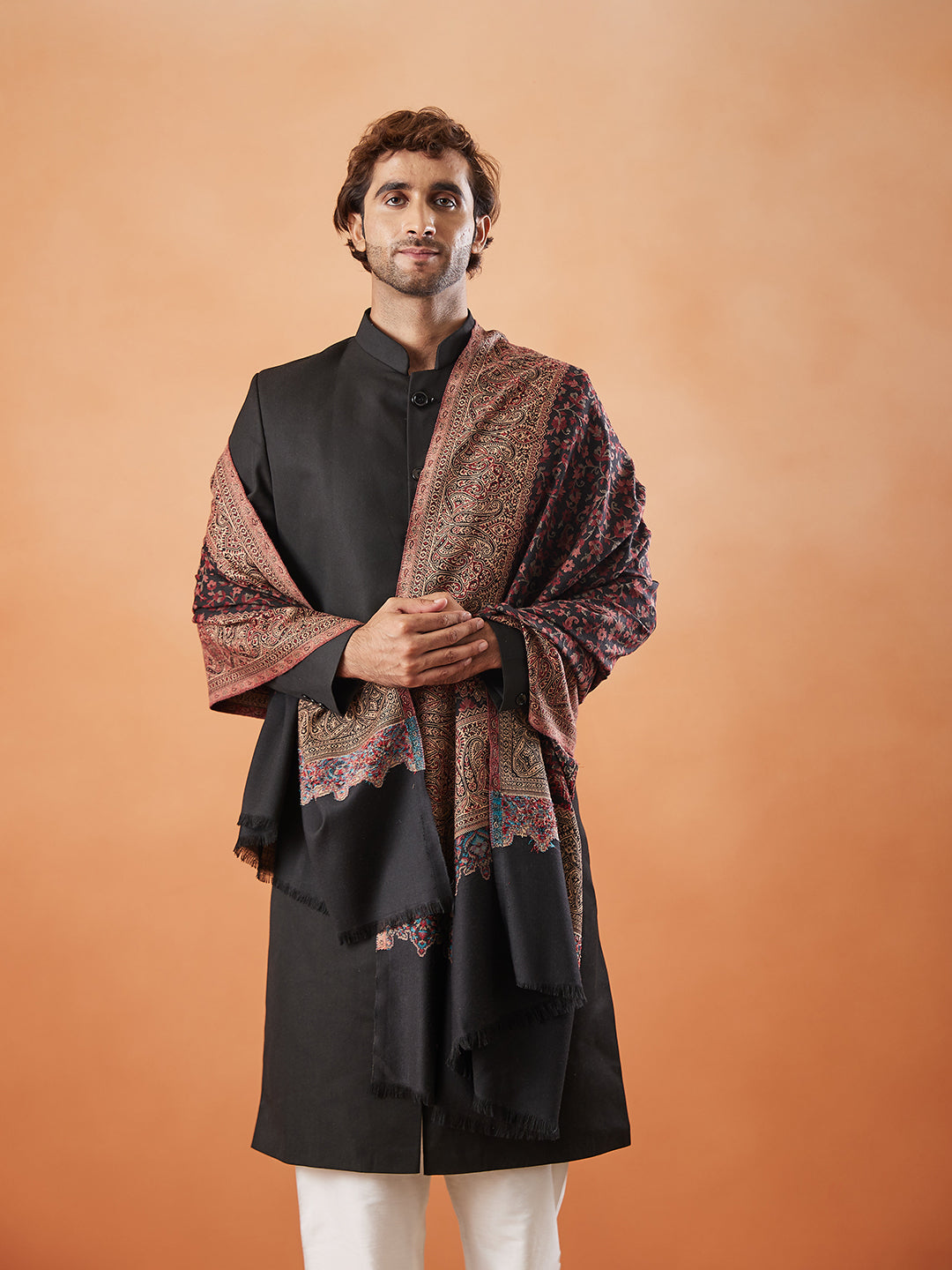 Men Jamawar Shawl (Size: 101x203 Cm)