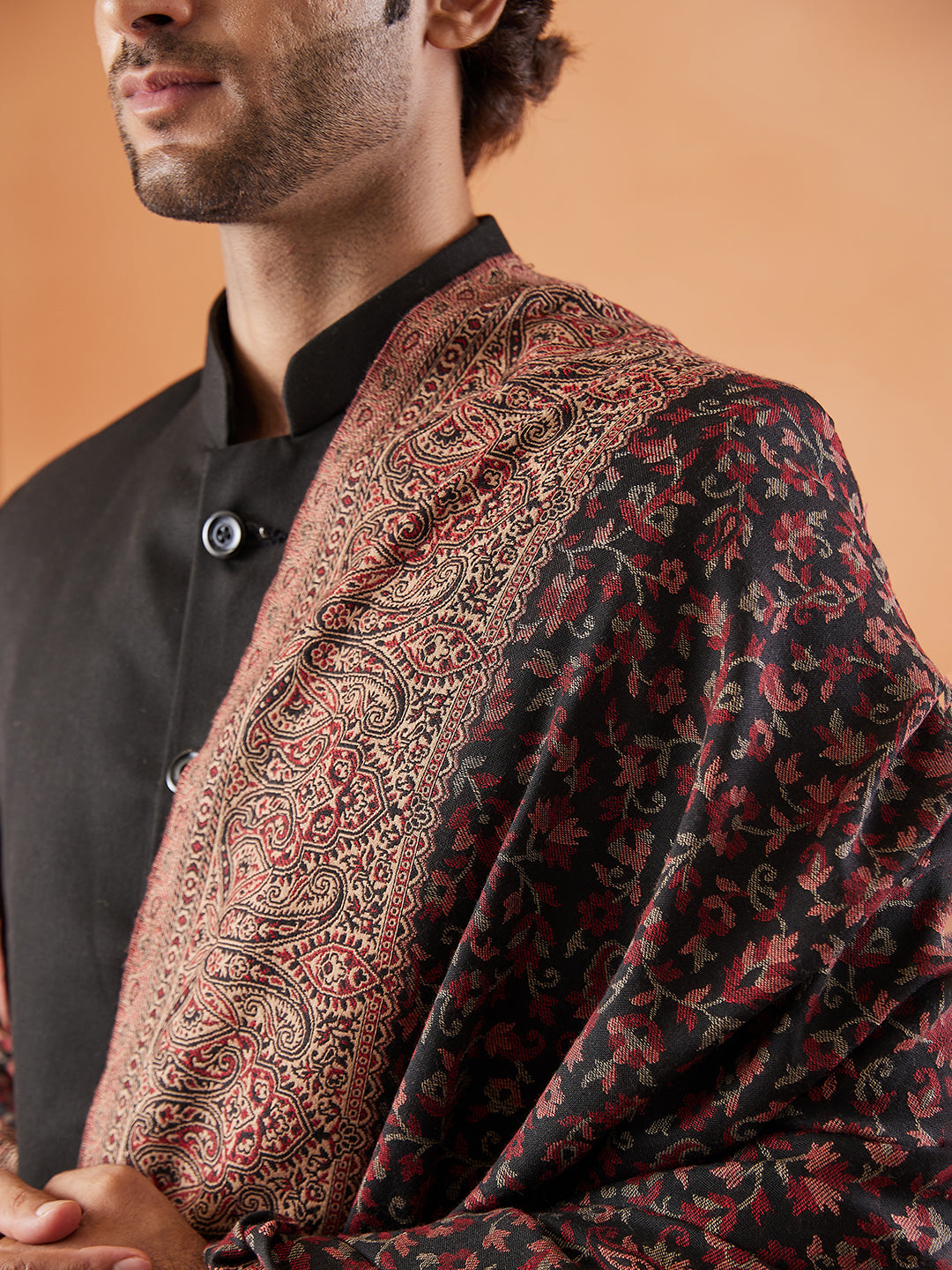 Men Jamawar Shawl (Size: 101x203 Cm)