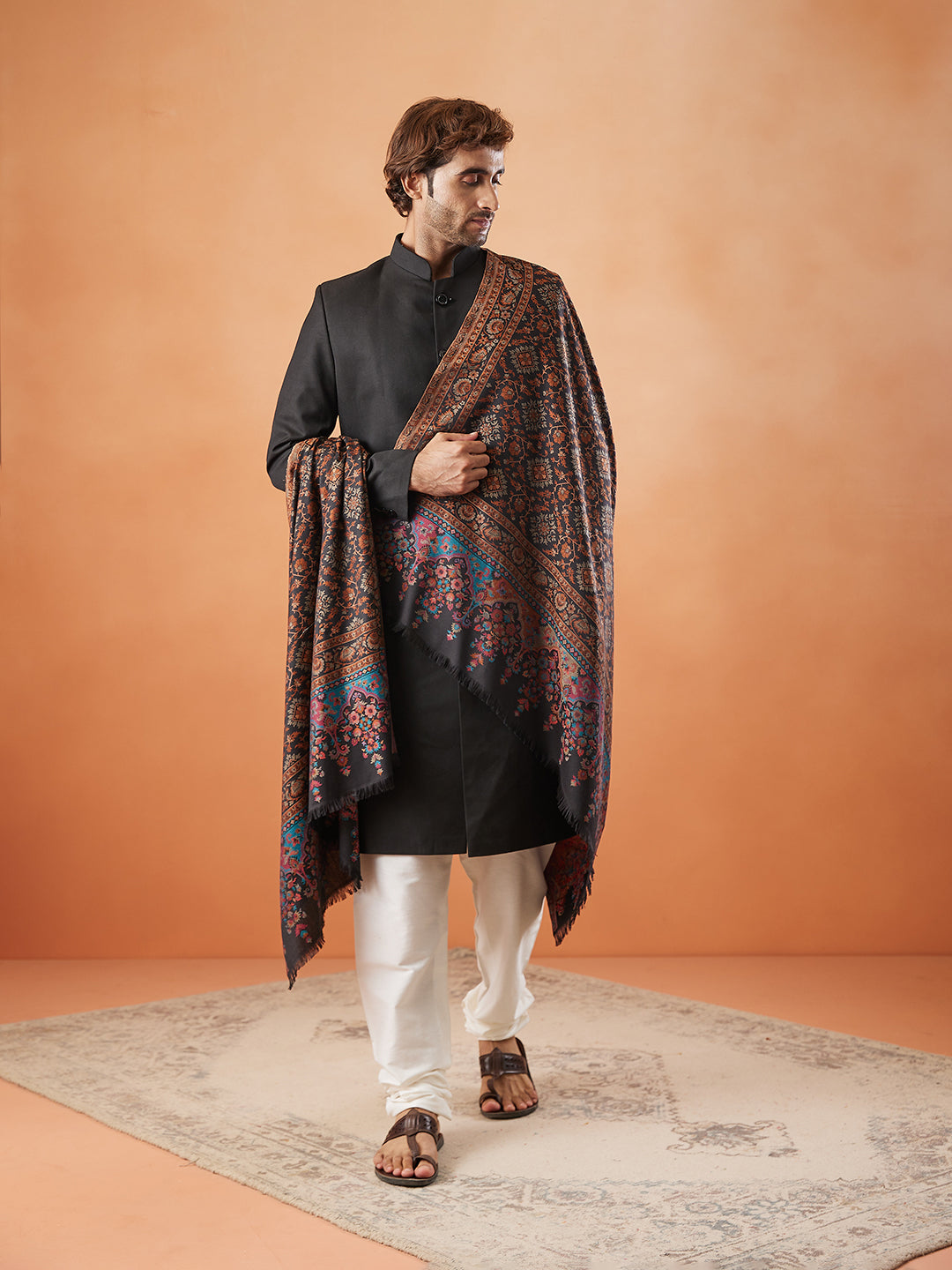 Mens Kaani Shawl (Size: 101x203 Cm)