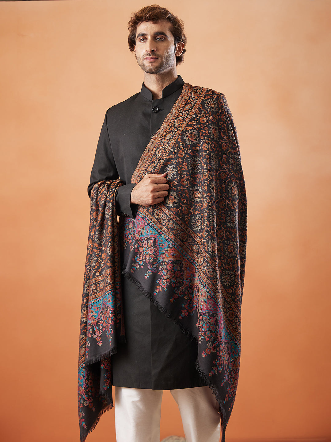 Mens Kaani Shawl (Size: 101x203 Cm)