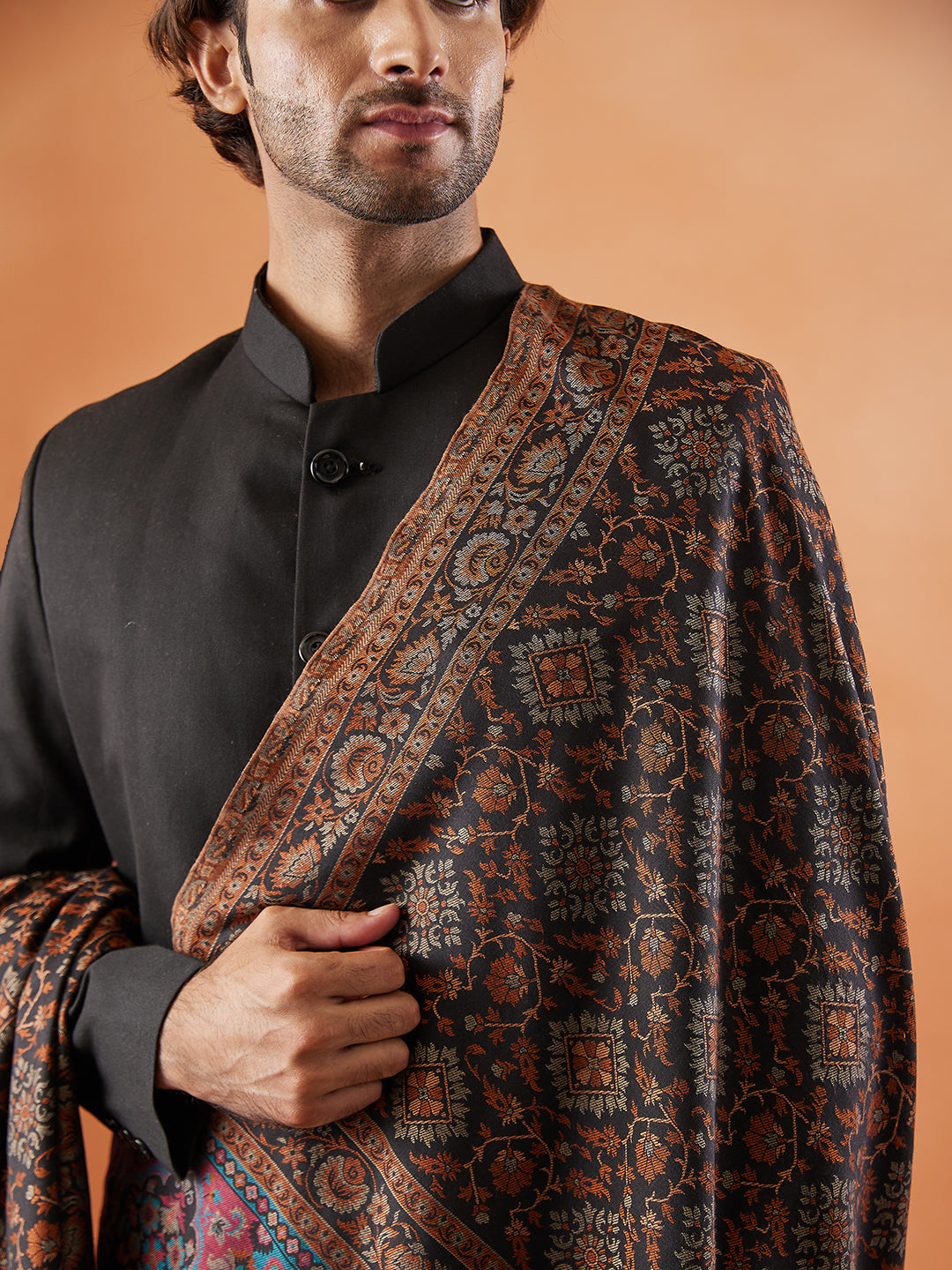 Mens Kaani Shawl (Size: 101x203 Cm)