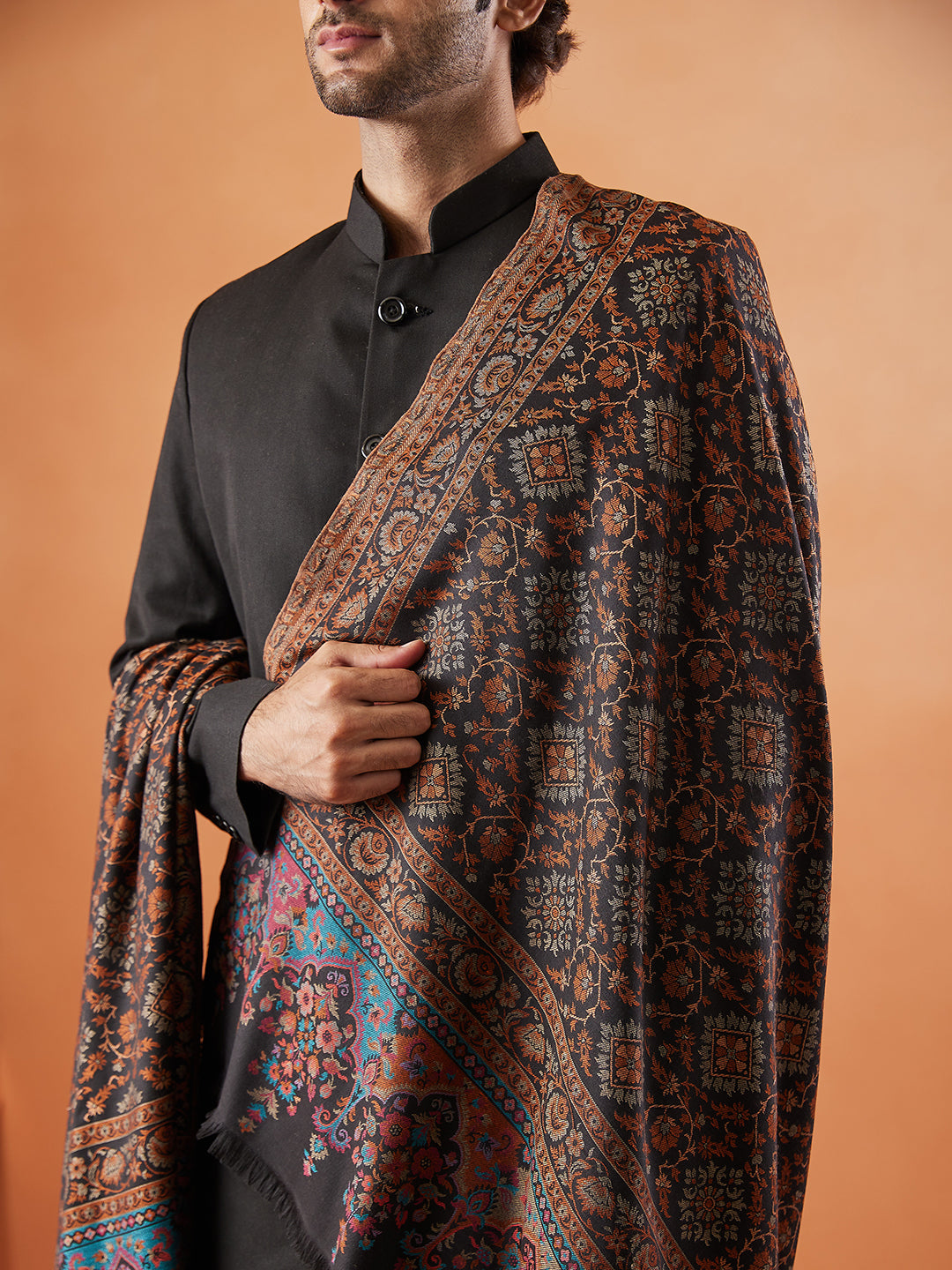 Mens Kaani Shawl (Size: 101x203 Cm)