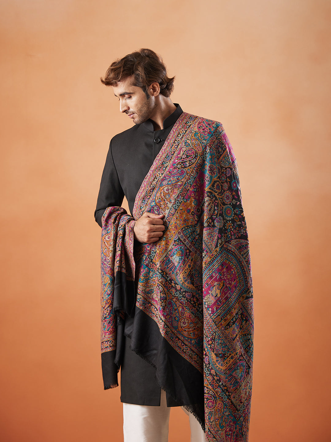 Mens Khushnuma Kaani Shawl (Size: 101x203 Cm)