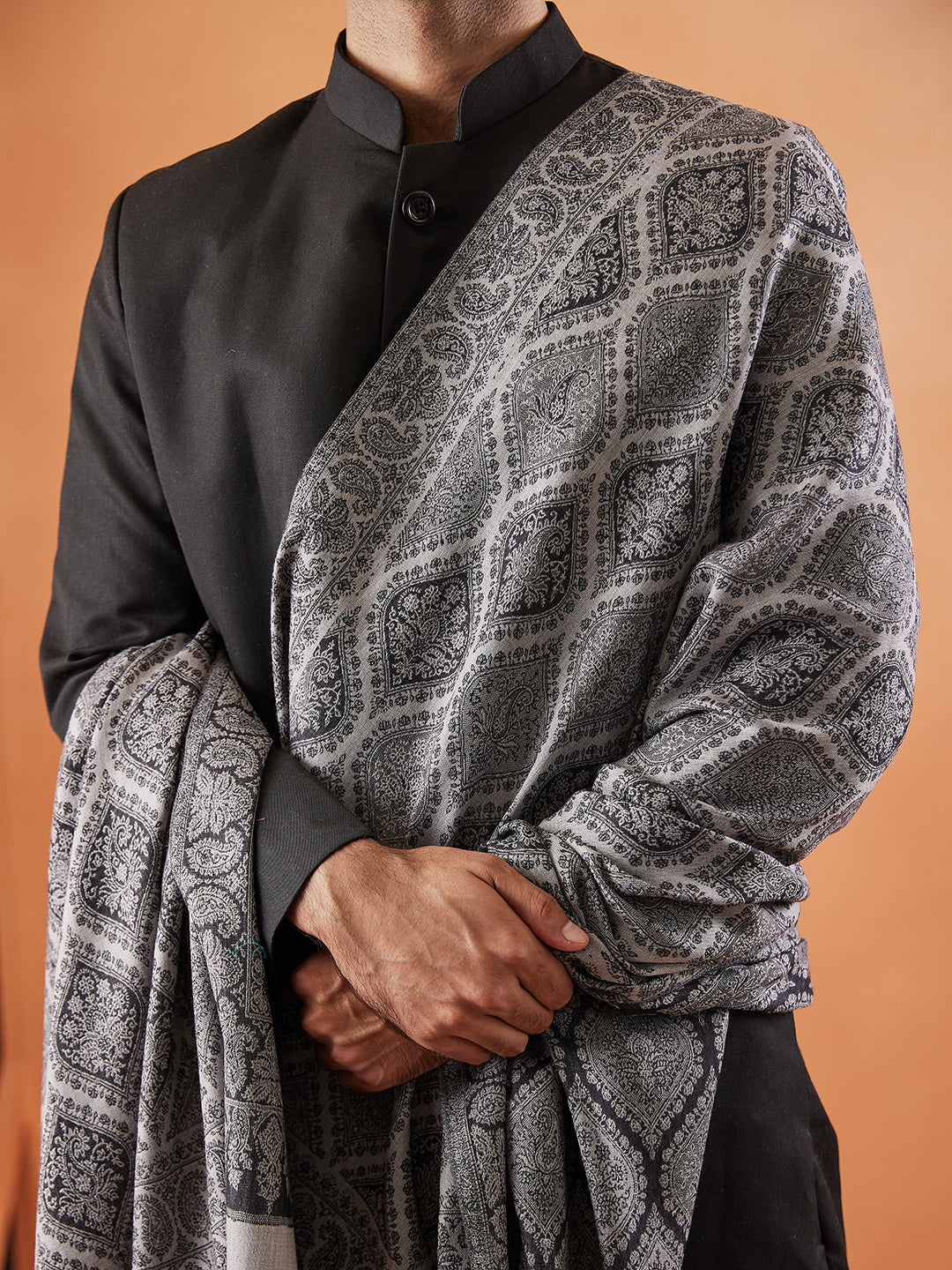 Men Shabnam Jamawar Shawl (Size: 101x203 Cm)