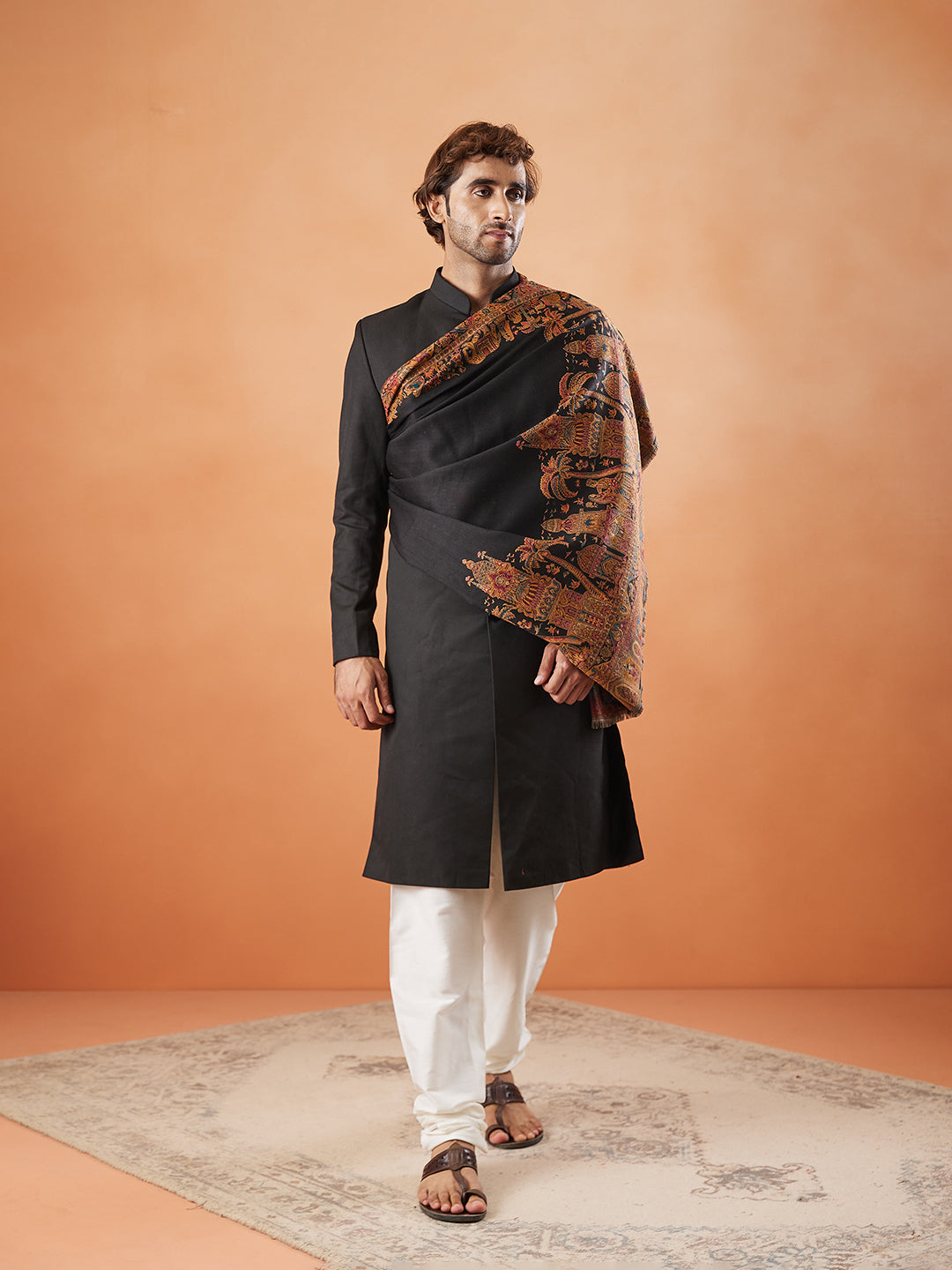 Men Rajwada Kaani Shawl (Size: 101x203 Cm)