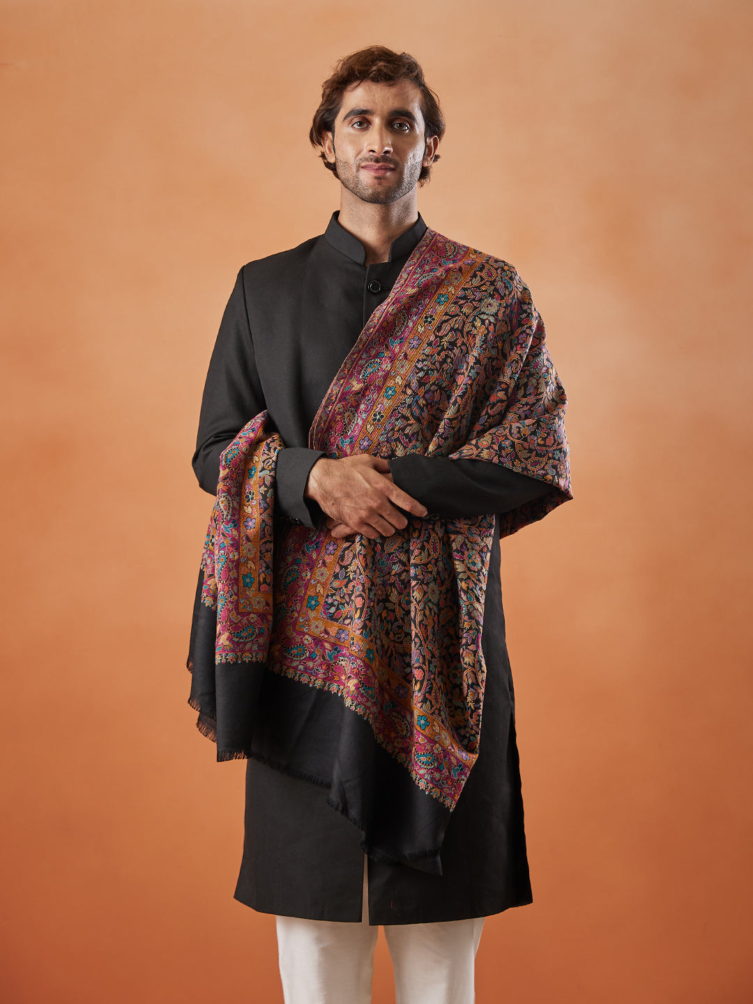 Mens Gulzar Kaani Shawl (Size: 101x203 Cm)