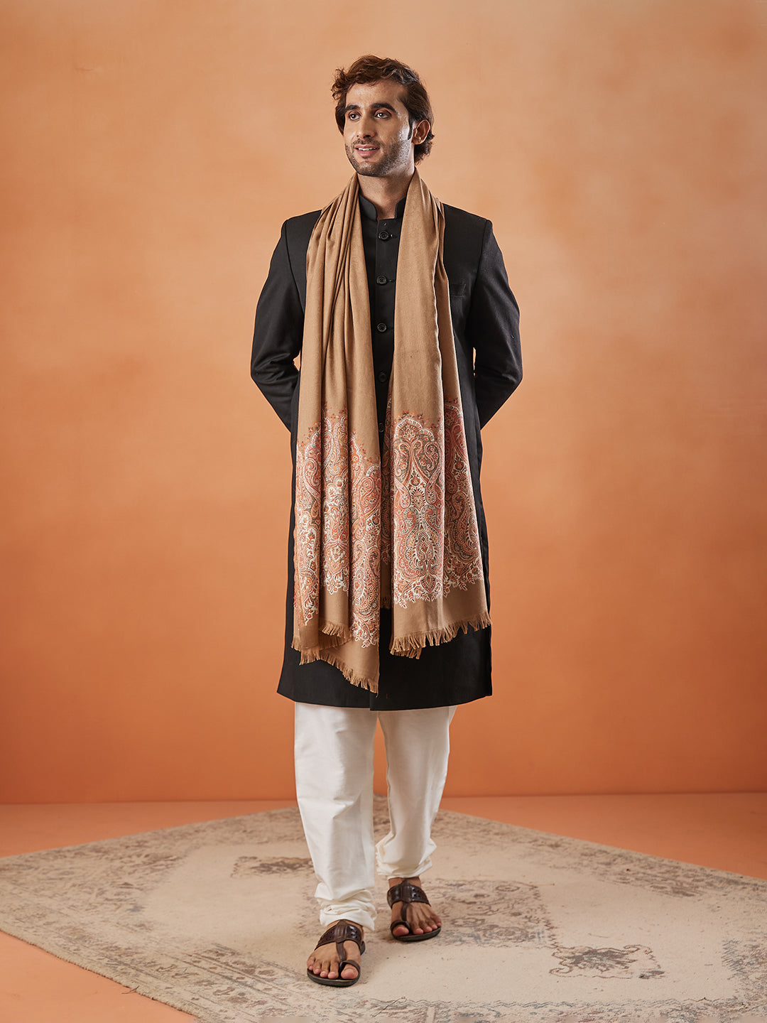 Men Jamawar Shawl (Size: 101x203 Cm)