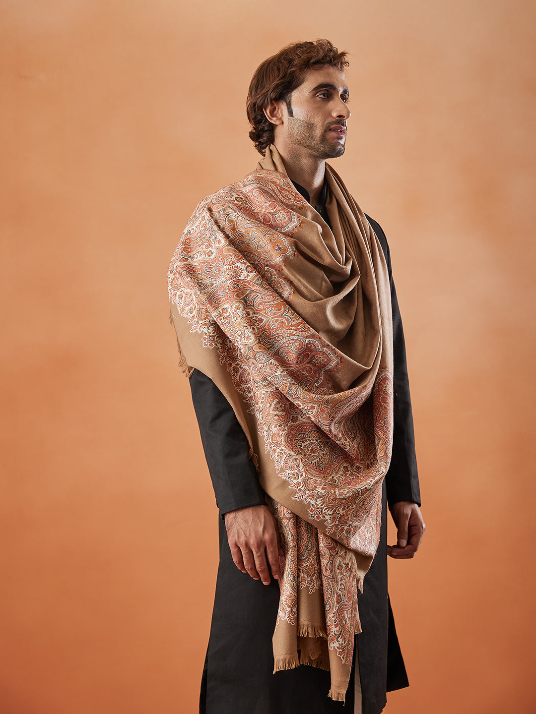 Men Jamawar Shawl (Size: 101x203 Cm)